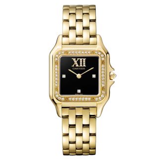 1:13 super kloon horloges Cartier Panthère De Cartier Watch Medium Model Quartz Movement Yellow Gold Yellow Gold WJPN0044