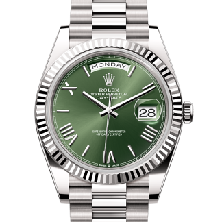 1:3 super nep horloges Rolex Day-Date 40 witgoud M228239-0033