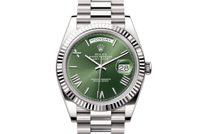 1:3 super nep horloges Rolex Day-Date 40 witgoud M228239-0033