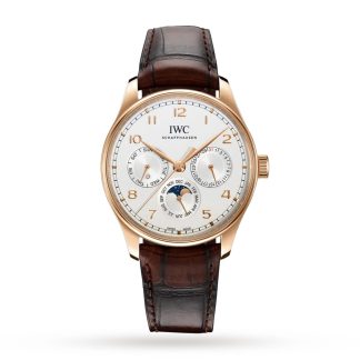 1:30 super namaak horloges IWC Portugieser Perpetual Calendar 42 Alligator IW344202