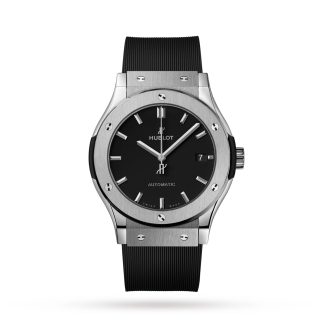 1:33 super namaak horloges Hublot Classic Fusion Titanium 42mm Mens Watch Rubber 542.NX.1171.RX