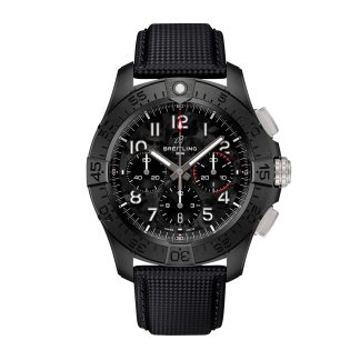 Beste Zwitserse replica sites Breitling Avenger B01 Chronograph 44mm Night Mission Mens Watch Black Calfskin SB0147101B1X1