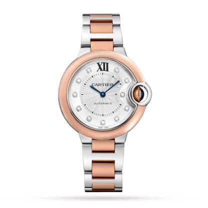 Beste Zwitserse replica sites Cartier Ballon Bleu De Cartier Watch 33mm Mechanical Movement With Automatic Winding Steel Rose Gold Steel & Rose Gold W3BB0021