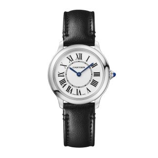 Beste Zwitserse replica sites Cartier Ronde Must De Cartier Watch 29mm High Autonomy Quartz Movement (approx. 8 Years) Steel Faux Leather WSRN0030