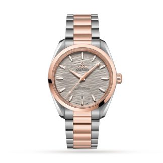 Beste Zwitserse replica sites Omega Aqua Terra 150M Co-Axial Master Chronometer Ladies 38mm 18ct Rose Gold O22020382006001