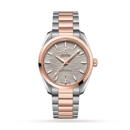 Beste Zwitserse replica sites Omega Aqua Terra 150M Co-Axial Master Chronometer Ladies 38mm 18ct Rose Gold O22020382006001