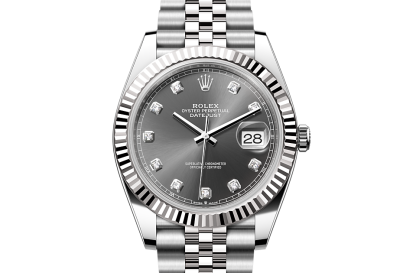 Beste Zwitserse replica sites Rolex Datejust 41 Oesterstaal en witgoud M126334-0006