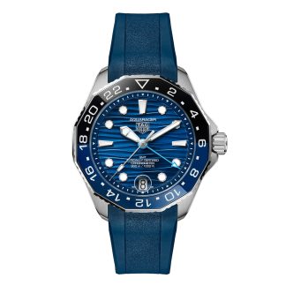 Beste Zwitserse replica sites TAG Heuer Aquaracer Professional 300 GMT 42mm Mens Watch Blue Rubber Rubber WBP5114.FT6259