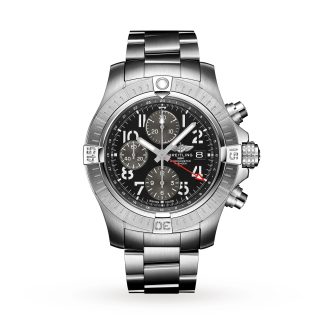 Beste replica horloges UK Breitling Avenger Chronograph GMT 45 Stainless Steel Watch Stainless Steel A24315101B1A1