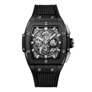 Mannen swiss replica horloges Hublot Spirit Of Big Bang Black Magic 42mm Mens Watch Black Rubber 642.CI.0170.RX