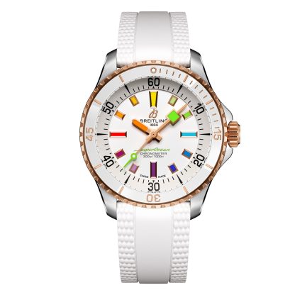 Prijs van Zwitserse replica horloges Breitling Superocean Automatic 36mm Watch White Rubber Rubber U17377211A1S1