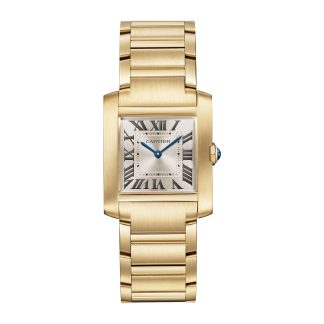 Prijs van Zwitserse replica horloges Cartier Tank Française Watch Medium Model Quartz Movement Yellow Gold Yellow Gold WGTA0113