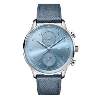 Prijs van Zwitserse replica horloges IWC Portugieser Chronograph 41 Blue Horizon Calfskin IW371626