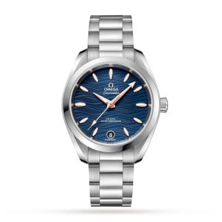 Prijs van Zwitserse replica horloges Omega Seamaster Aqua Terra Co-Axial Master Chronometer 34mm Ladies Watch Stainless Steel O22010342003001