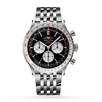 Replica horloges vs echt Breitling Navitimer B01 Chronograph 46 Stainless Steel Watch Stainless Steel AB0137211B1A1