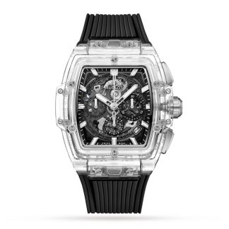 Replica horloges vs echt Hublot Spirit Of Big Bang Magic Sapphire 42mm Mens Watches Rubber 642.JX.0170.RX