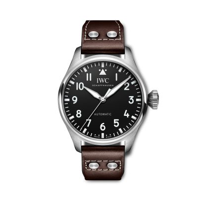 Replica horloges vs echt IWC Big Pilots 43mm Mens Watch Leather IW329301