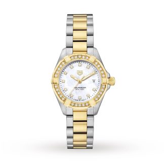 Replica horloges vs echt TAG Heuer Aquaracer 300M Quartz 27mm Ladies Watch Bicoloured WBD1423.BB0321