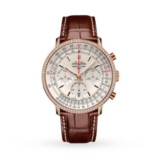 Replica pols Breitling Navitimer Chronograph 41mm Mens Watch Cream Dial Alligator RB0139631G1P1