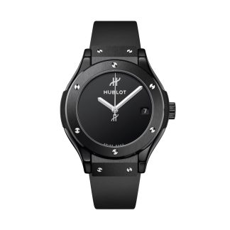 Replica pols Hublot Classic Fusion Original Black Magic 33mm Ladies Watch Rubber 581.CX.1270.RX.MDM