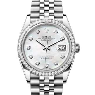 Replica pols Rolex Datejust 36 Oesterstaal