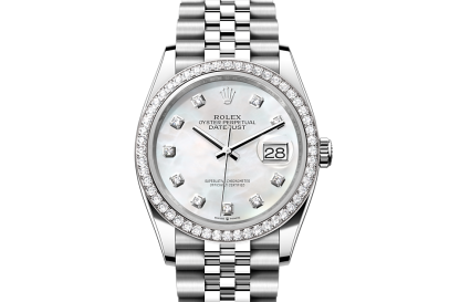 Replica pols Rolex Datejust 36 Oesterstaal