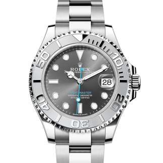 Replica pols Rolex Yacht-Master 37 Oesterstaal en platina M268622-0002