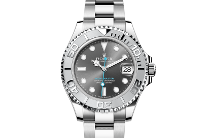 Replica pols Rolex Yacht-Master 37 Oesterstaal en platina M268622-0002