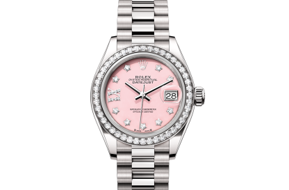 Vrouwen swiss replica horloges Rolex Lady-Datejust witgoud en diamanten M279139RBR-0002