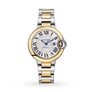 Zwitserse replica horloges goedkoop Cartier Ballon Bleu De Cartier Watch 33mm Automatic Winding Steel Case Stainless Steel & Yellow Gold W2BB0037