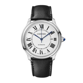 Zwitserse replica horloges goedkoop Cartier Ronde Must De Cartier Watch 40mm Mechanical Movement With Automatic Winding Steel Faux Leather WSRN0032