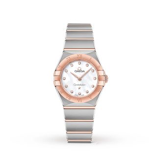 Zwitserse replica horloges goedkoop Omega Constellation Manhattan 25mm Ladies Watch Stainless Steel O13120256055001