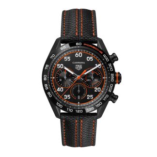 Zwitserse replica horloges goedkoop TAG Heuer Carrera X Porsche Orange Racing Calfskin CBN2A1M.FC6526