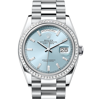 designer kopen Rolex Day-Date 36 platina en diamanten M128396TBR-0003