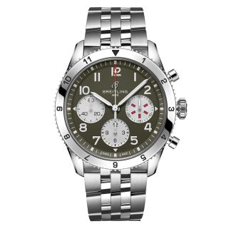 goedkope luxe Breitling Classic AVI Chronograph 42 Curtiss P-40 Warhawk Stainless Steel Watch Stainless Steel A233802A1L1A1