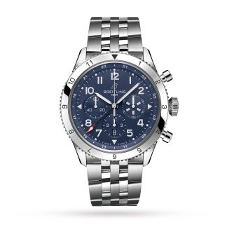 goedkope luxe Breitling Super AVI B04 Chronograph GMT 46 Tribute to Vought F4U Corsair Watch Stainless Steel AB04451A1C1A1