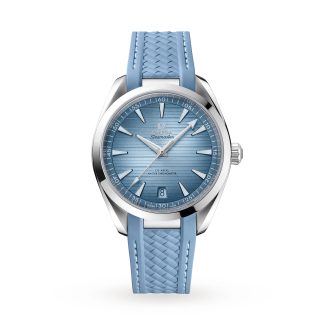 goedkope luxe Omega Seamaster Aqua Terra 150M Co-Axial Master Chronometer 41mm Summer Blue Rubber O22012412103008