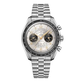 goedkope luxe Omega Speedmaster Chronoscope Paris 2024 Olympics 43mm Mens Watch Stainless Steel O52230435102001