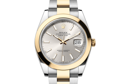 goedkope luxe Rolex Datejust 41 Oesterstaal en geelgoud M126303-0001