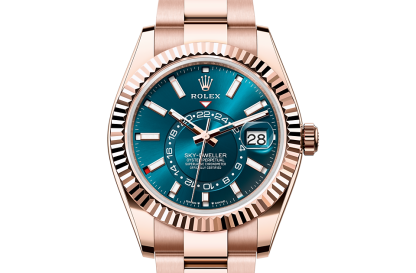 goedkope luxe Rolex Sky-Dweller Everose goud M336935-0001