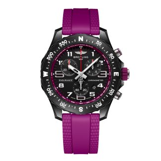 goedkope ontwerper Breitling Endurance Pro 38mm Unisex Watch Purple Rubber Rubber X83310F61B1S1