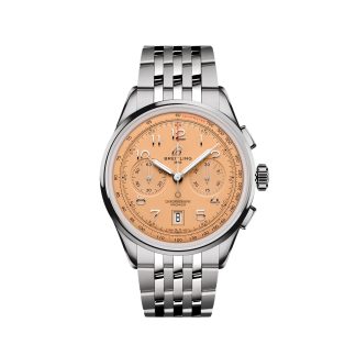 goedkope ontwerper Breitling Premier B01 Chronograph 42mm Mens Watch Copper Stainless Steel Stainless Steel AB0145331K1A1