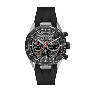 goedkope ontwerper TAG Heuer Carrera Porsche Limited Edition 44mm Mens Watch Skeleton Rubber CBU2010.FT6267