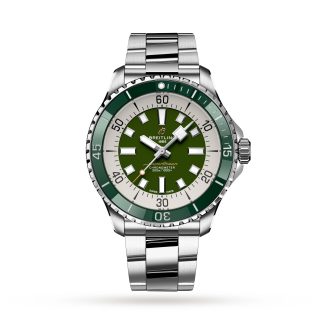 groothandel ontwerper Breitling Superocean Automatic 44 Stainless Steel Green Watch Stainless Steel A17376A31L1A1