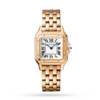 groothandel ontwerper Cartier Panthère De Cartier Watch Medium Model Quartz Movement Rose Gold Rose Gold WGPN0007