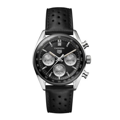 groothandel ontwerper TAG Heuer Carrera Chronograph 39mm Mens Watch Black Leather CBS2210.FC6534