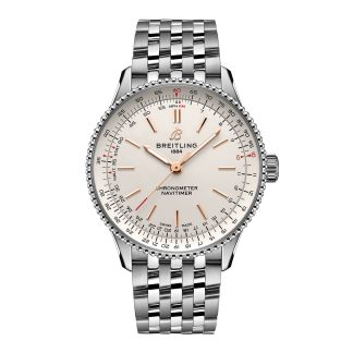 hete verkoop luxe Breitling Navitimer 36mm Ladies Watch Silver Stainless Steel A17327211G1A1