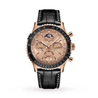 hete verkoop luxe Breitling Navitimer B19 Chronograph 140th Anniversary 43mm Mens Watch Alligator RB19101A1H1P1