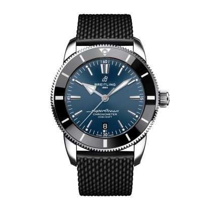 hete verkoop luxe Breitling Superocean B20 Automatic 44mm UK Exclusive Mens Watch Blue Rubber Rubber AB20304A1C1S1