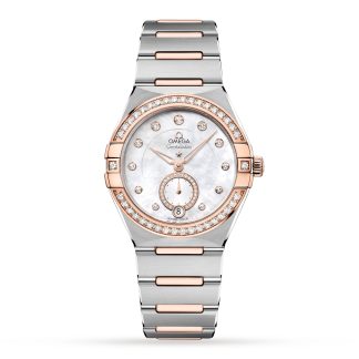 hete verkoop luxe Omega Constellation Co-Axial Master Chronometer Small Seconds 34mm Ladies Watch Stainless Steel & 18ct Rose Gold O13125342055001